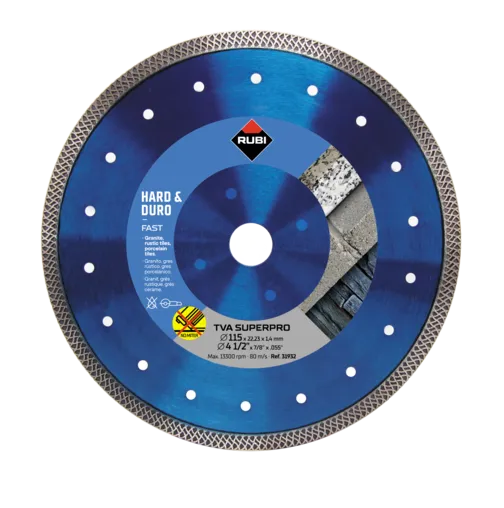 Disque diamant pour matériaux durs TURBO VIPER TVA-125 SUPERPRO -31933